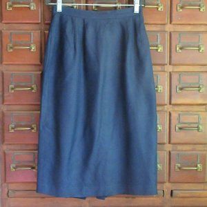 Size 4 Navy Lined Rayon Skirt
